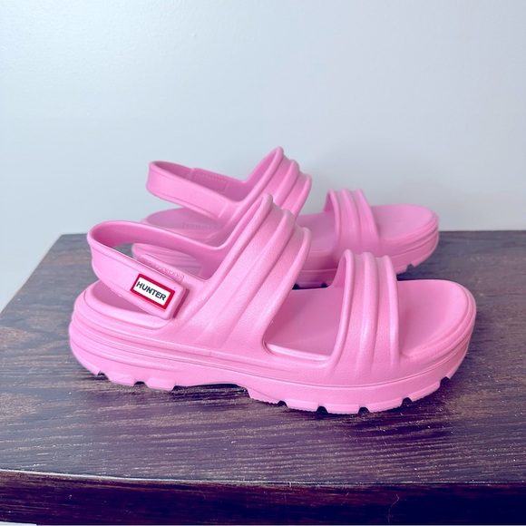 Hunter Shoes - Women's Hunter Boots BLOOM ALGAE FOAM SANDAL Size 9 Pink Fizz Casual Spring